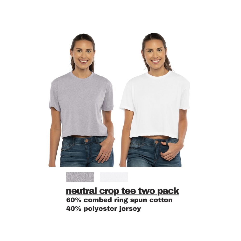 Crop Top Two Pack Neutral NEW